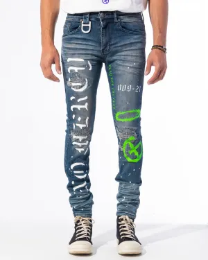 "ACCOMPLICE" DENIM (GREEN)