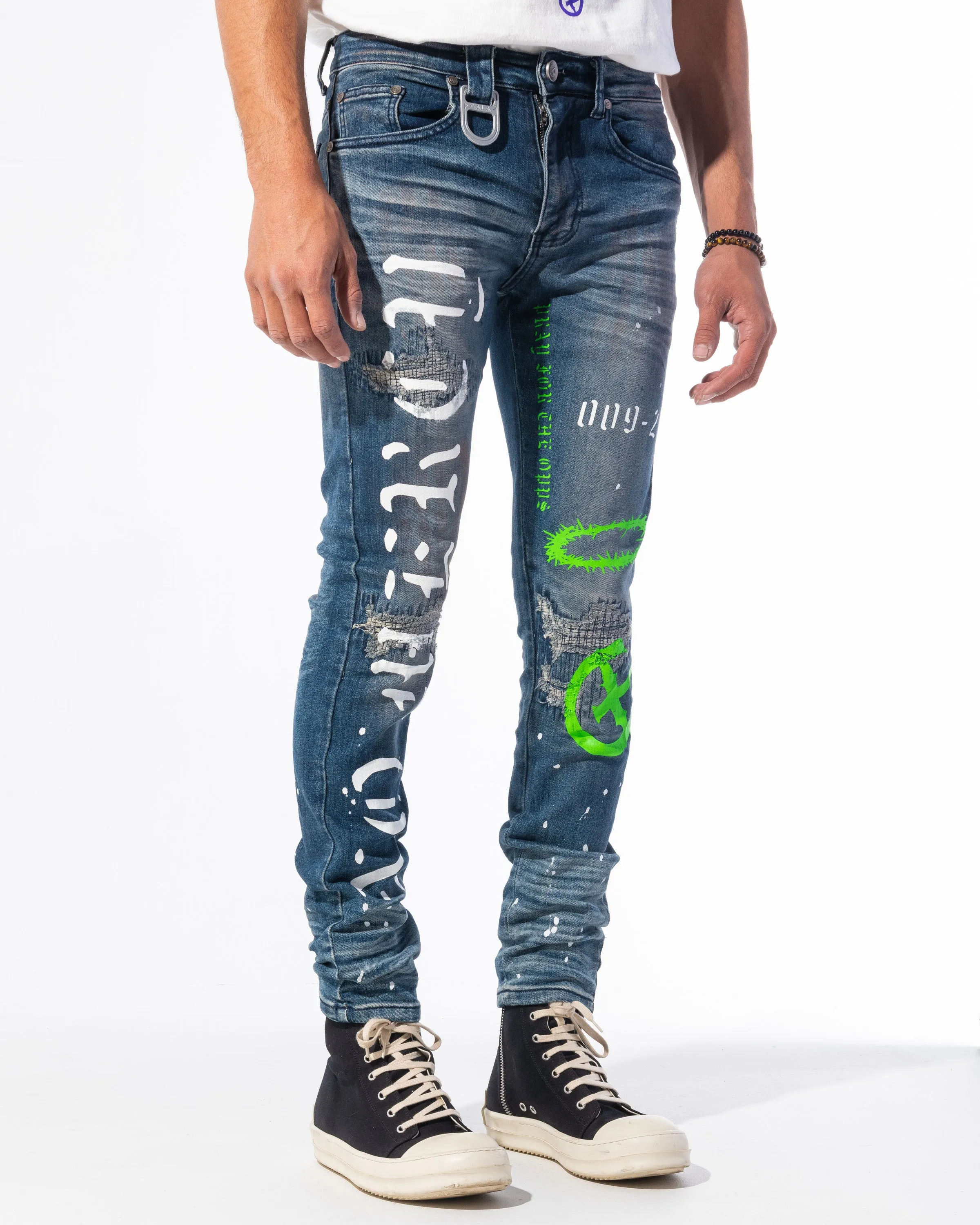 "ACCOMPLICE" DENIM (GREEN)