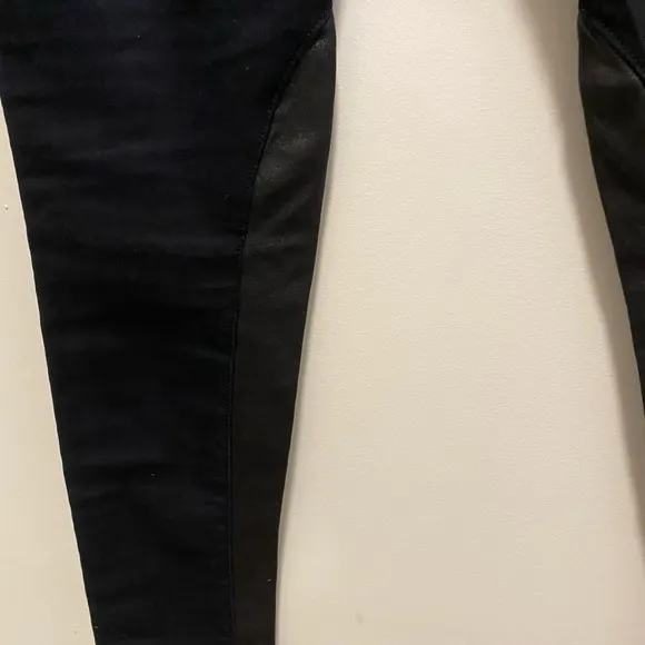 Rag &amp; Bone Jeans Midnight Blue Jodhpur Skinny Jeans with Lambskin detail on legs