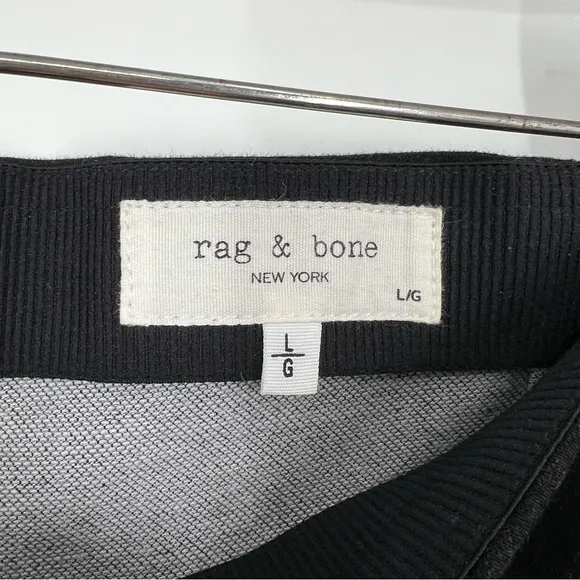 Rag and Bone Black Nina High Rise Pull On Jeans in Clean Dorset