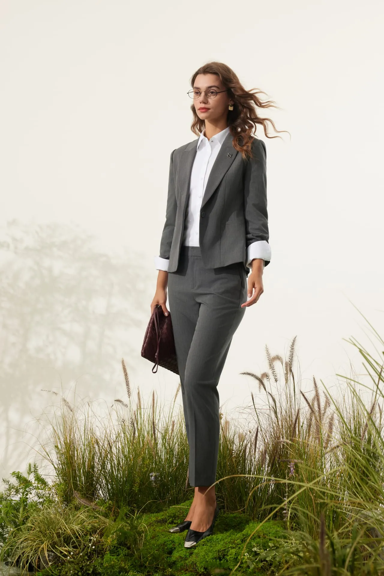 Rayon Blend Suit Blazer