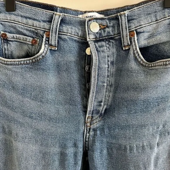 Re/Done Originals High Rise Ankle Crop Jeans