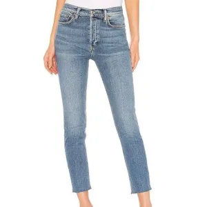 Re/Done Originals High Rise Ankle Crop Jeans