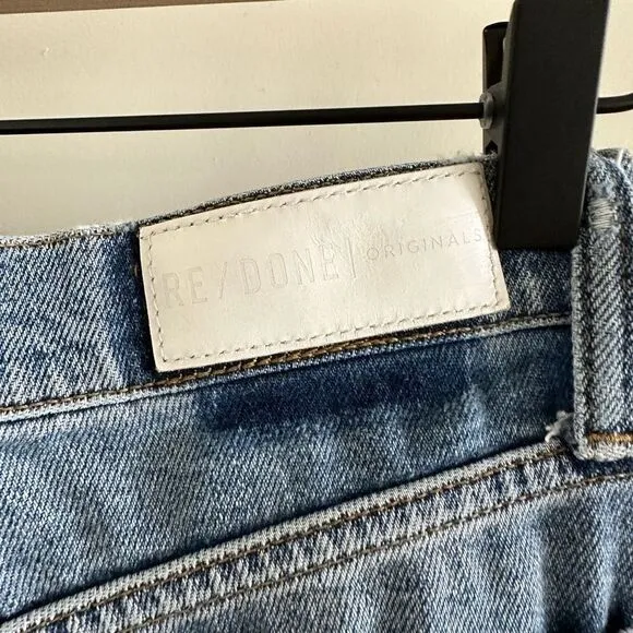 Re/Done Originals High Rise Ankle Crop Jeans