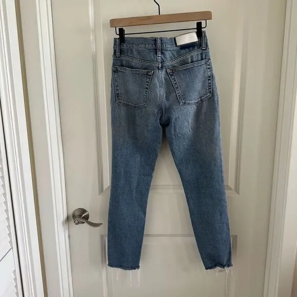 Re/Done Originals High Rise Ankle Crop Jeans