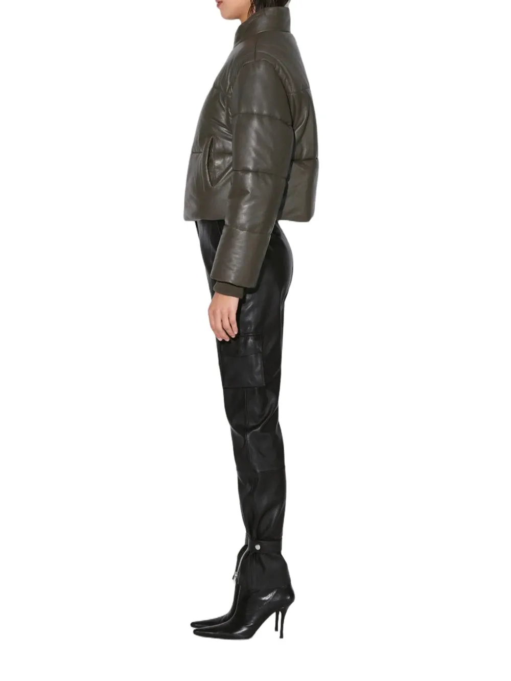 Refined Satin Luxe Leather Jacket