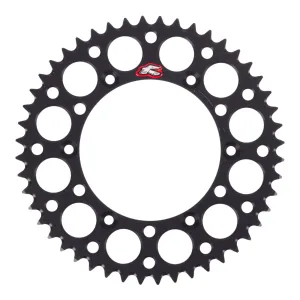 Renthal Sprocket Rear Black 48T Alloy 7075 T6 Grooved