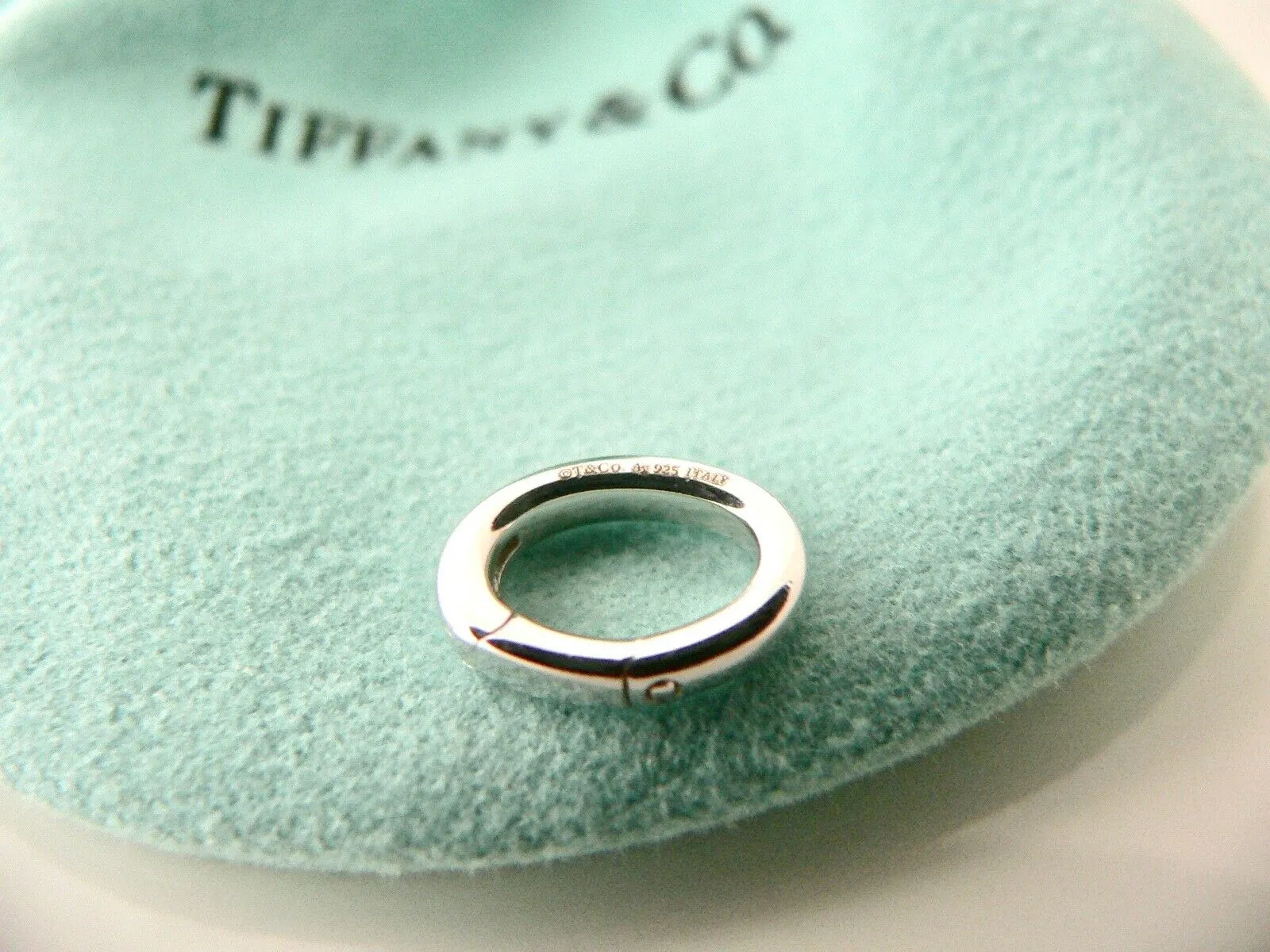 Return to Tiffany & Co Heart Key Charm Clasp Silver Rubedo Clasp Gift Pouch Love