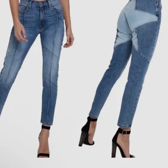 REVICE Venus high waisted skinny ankle denim jeans Sz 23 Re $100