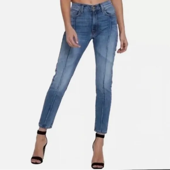 REVICE Venus high waisted skinny ankle denim jeans Sz 23 Re $100