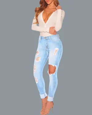 Ripped Slim Fit Jeans
