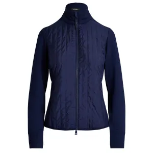 RLX Full Zip Perforated Wool Jacket Refined Navy