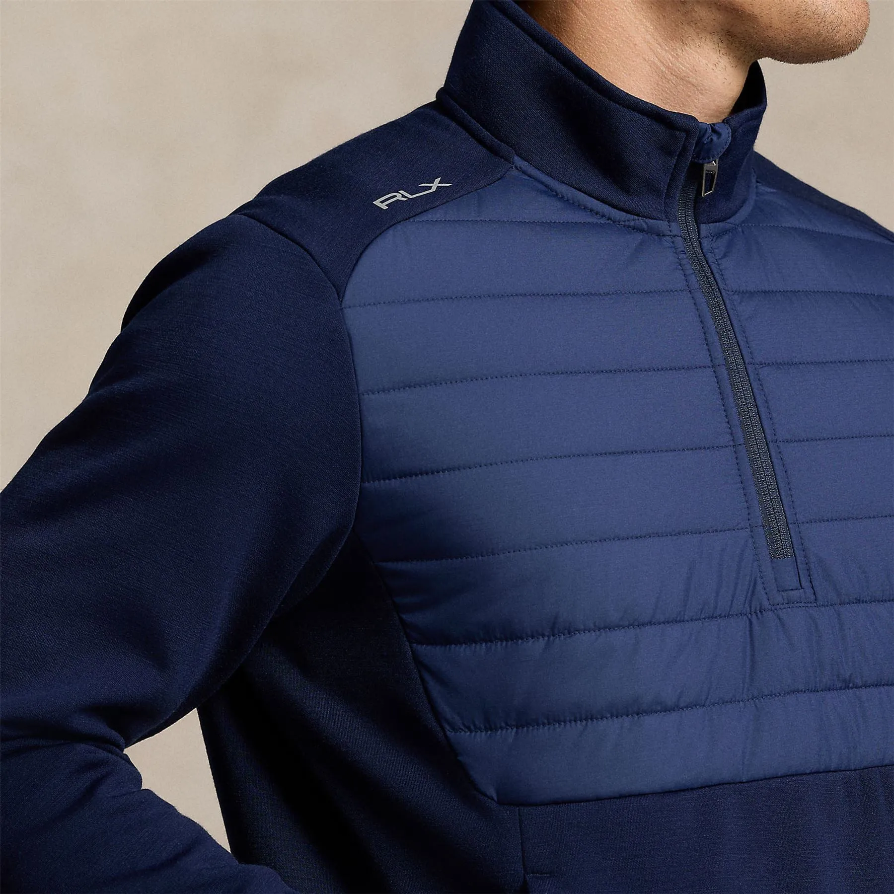 RLX Heavytech Wool Half Zip Jacket Refined Navy
