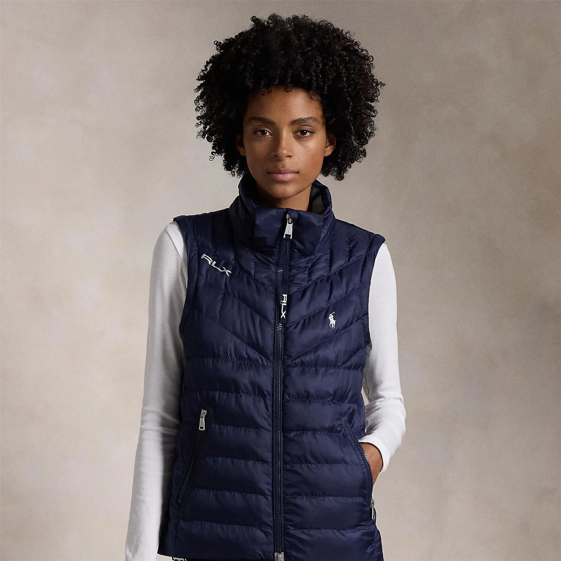 RLX Ripstop Full Zip Windbreaker Refined Navy