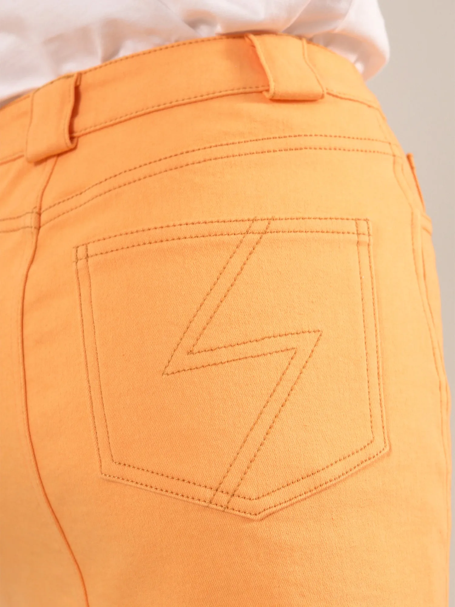 Rogue Mini Skirt, Organic Cotton, in Peach Orange