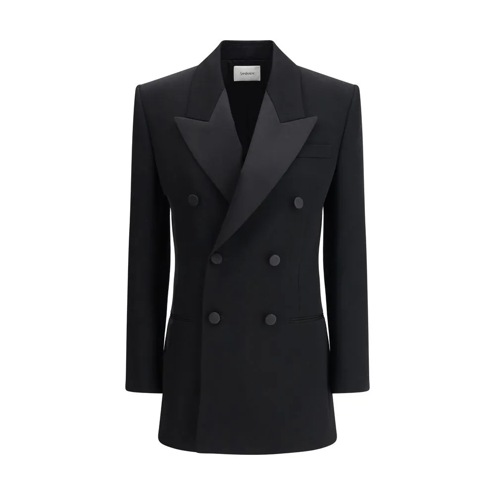 Saint Laurent Double Breasted Blazer Dress