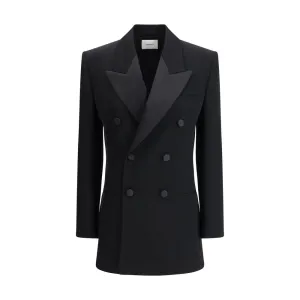 Saint Laurent Double Breasted Blazer Dress