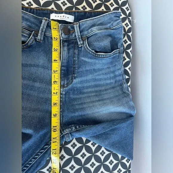 Sandro Markus Raw Hem Slim Jeans