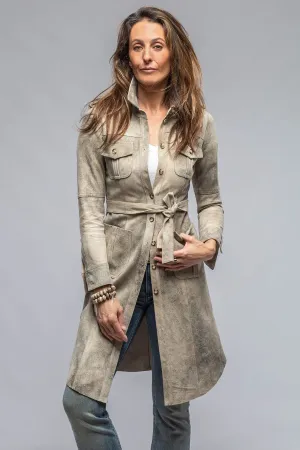 Savannah Long Leather Shirt/Dress in Dress