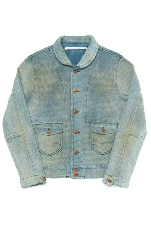 Scarti Lab Dobby Jacket 707-SU928 Indigo Dirt Wash