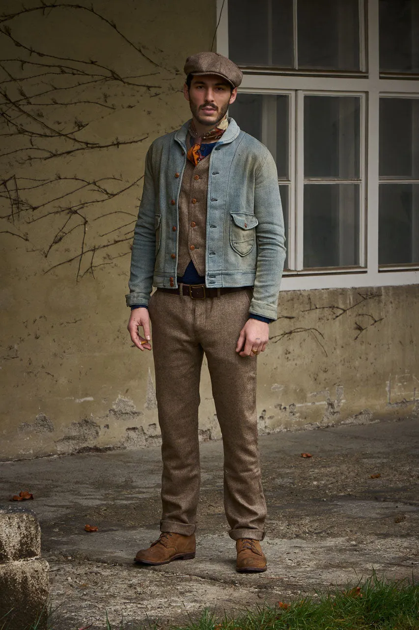 Scarti Lab Dobby Jacket 707-SU928 Indigo Dirt Wash