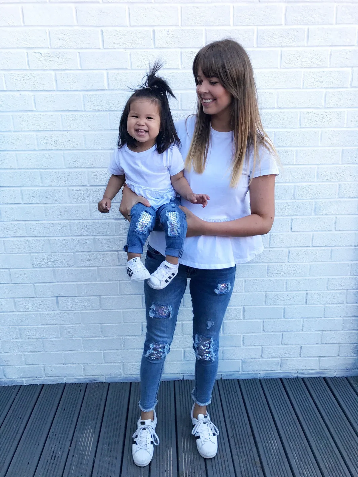 Sequin patch jeans - CHILD