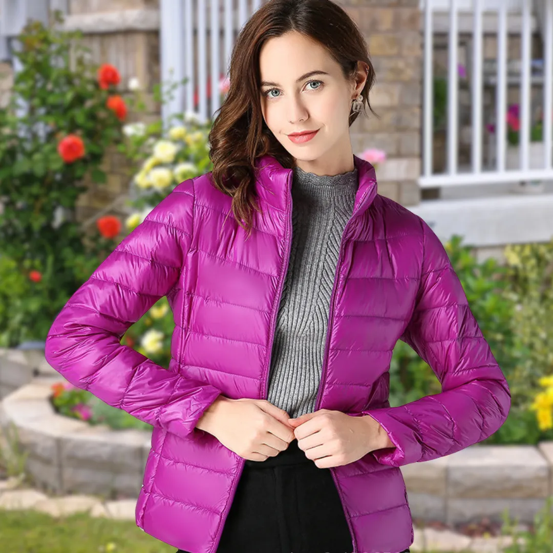 Serena - White Down Waterproof Jacket