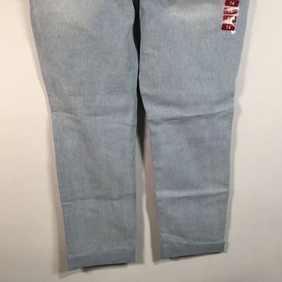 Seven7 Jeans Tummy Less High Rise Skinny Jean, Women's Size 14 - Blue