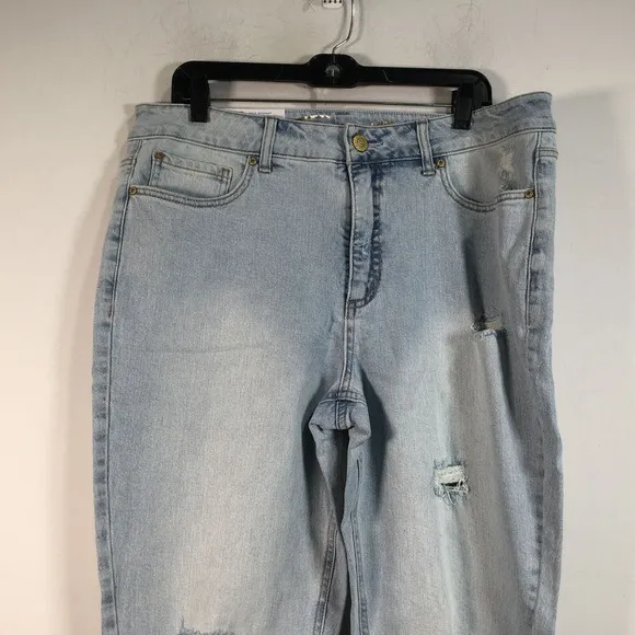 Seven7 Jeans Tummy Less High Rise Skinny Jean, Women's Size 14 - Blue