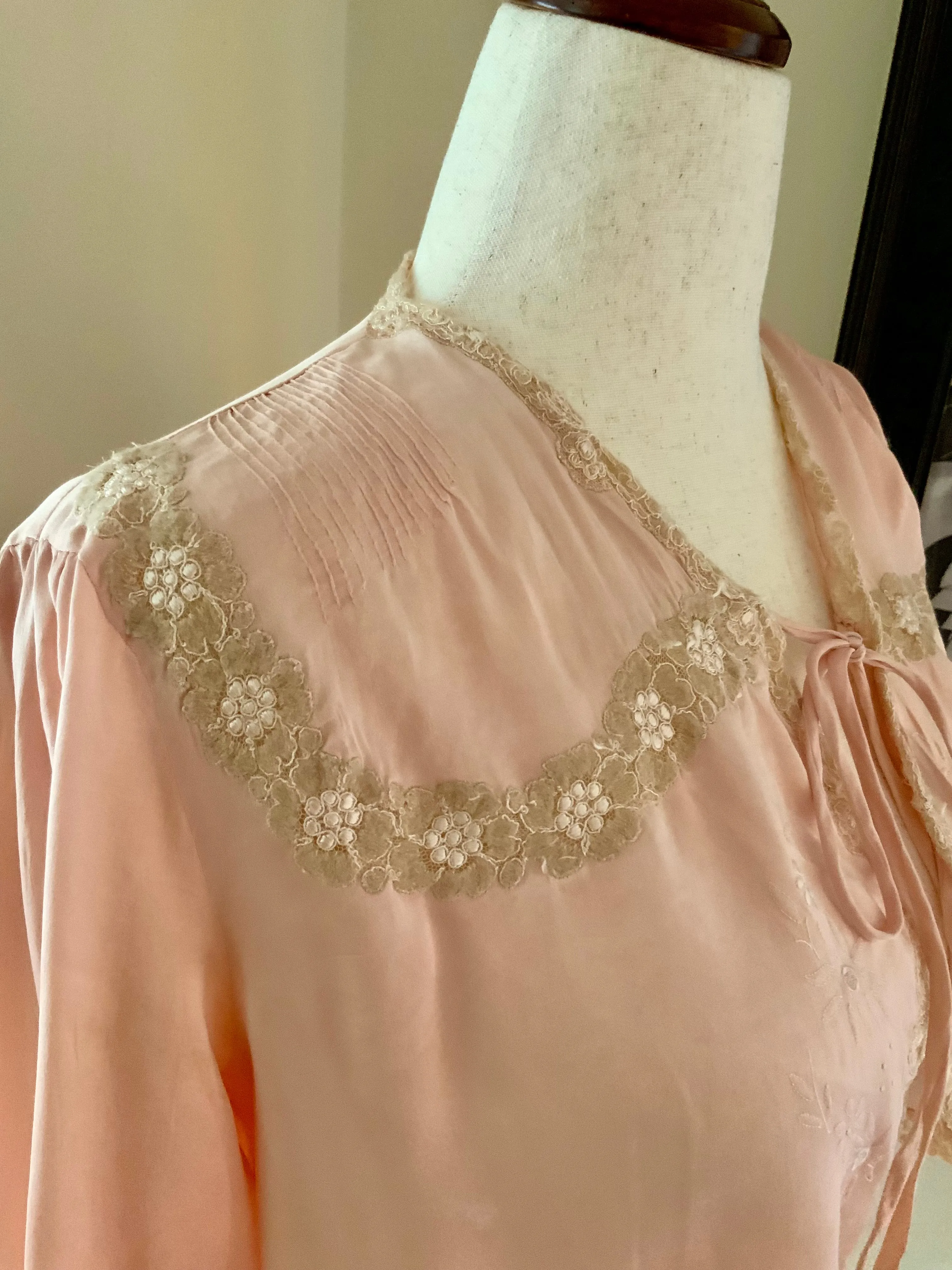 Silk Bed Jacket - 50s - 50AC