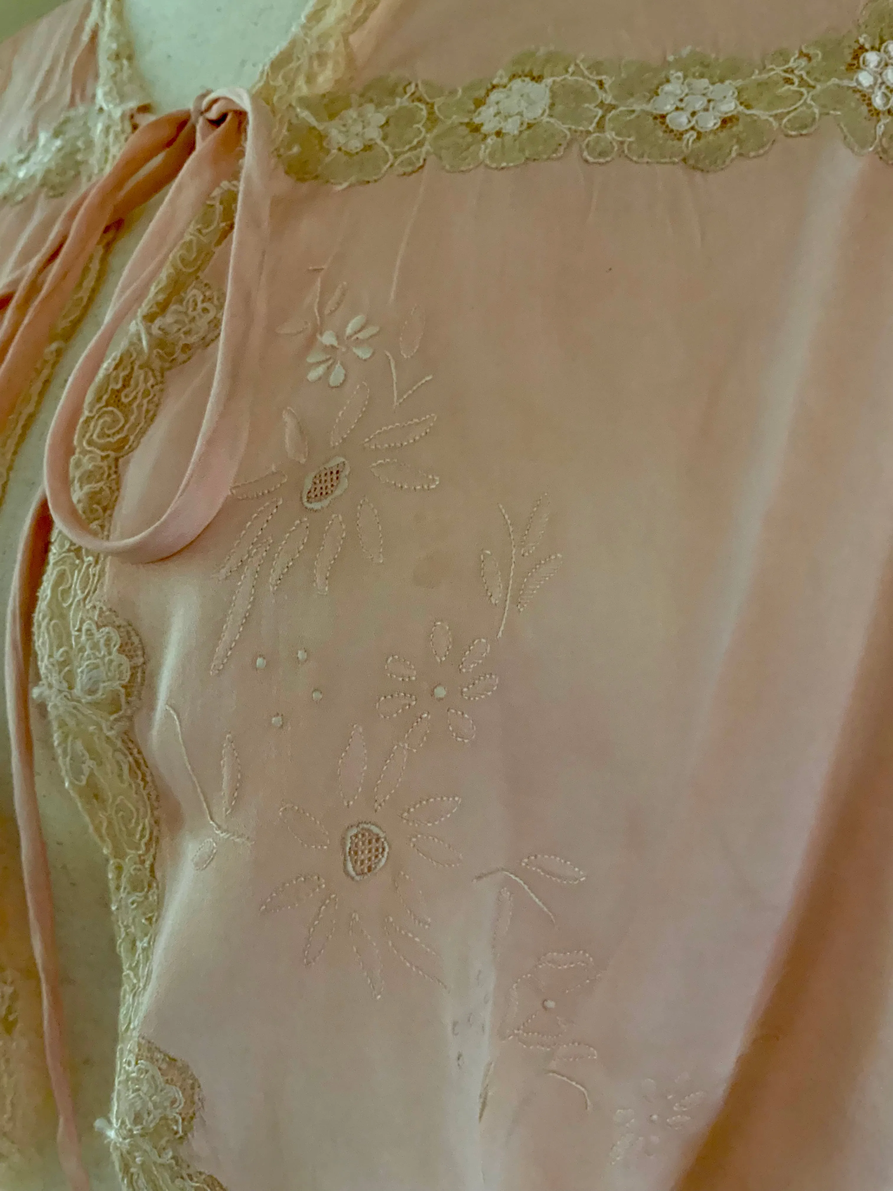 Silk Bed Jacket - 50s - 50AC