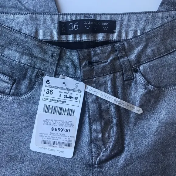 Silver Jeans from Zara