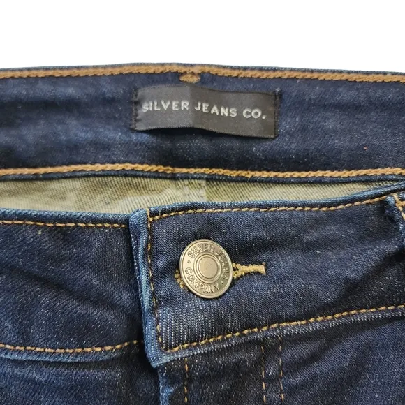 Silver Jeans Infinite Fit High Rise Skinny Jeans Sz L/29