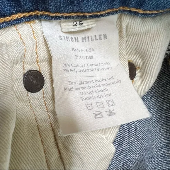Simon Miller Slim Boyfriend Toyah Jeans Size 25