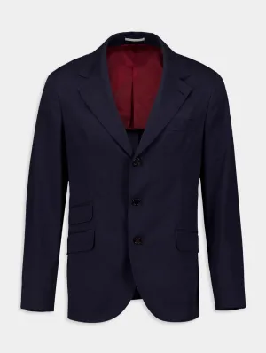 Single-Breasted Cotton Blazer