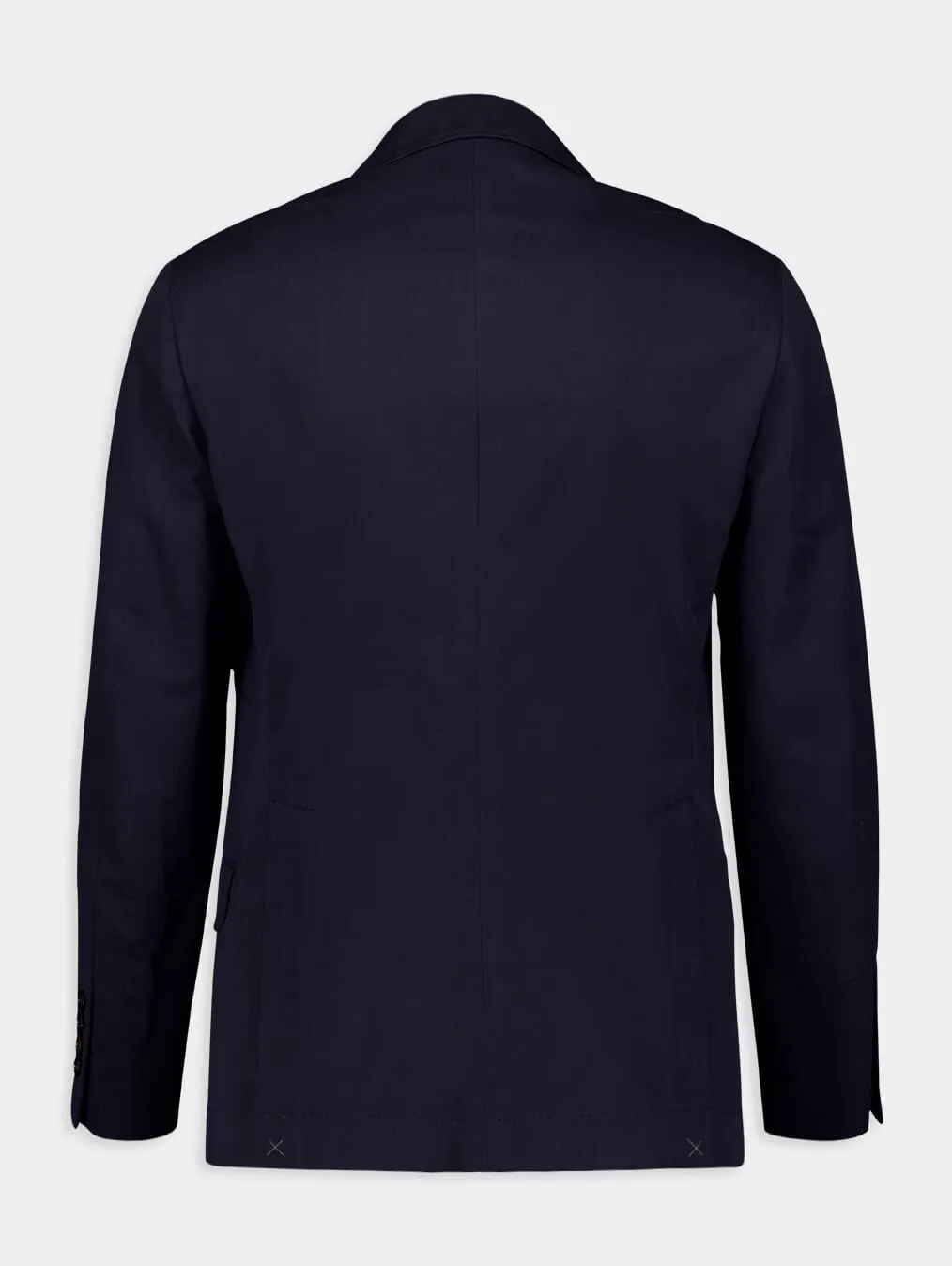 Single-Breasted Cotton Blazer