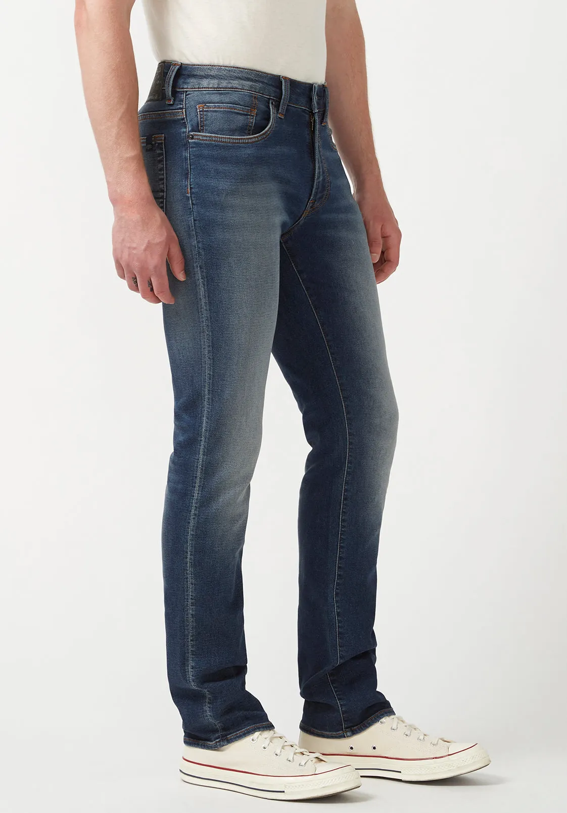 Slim Ash Men's Freedom Flex Jeans, Dark Sanded Blue - BM22920