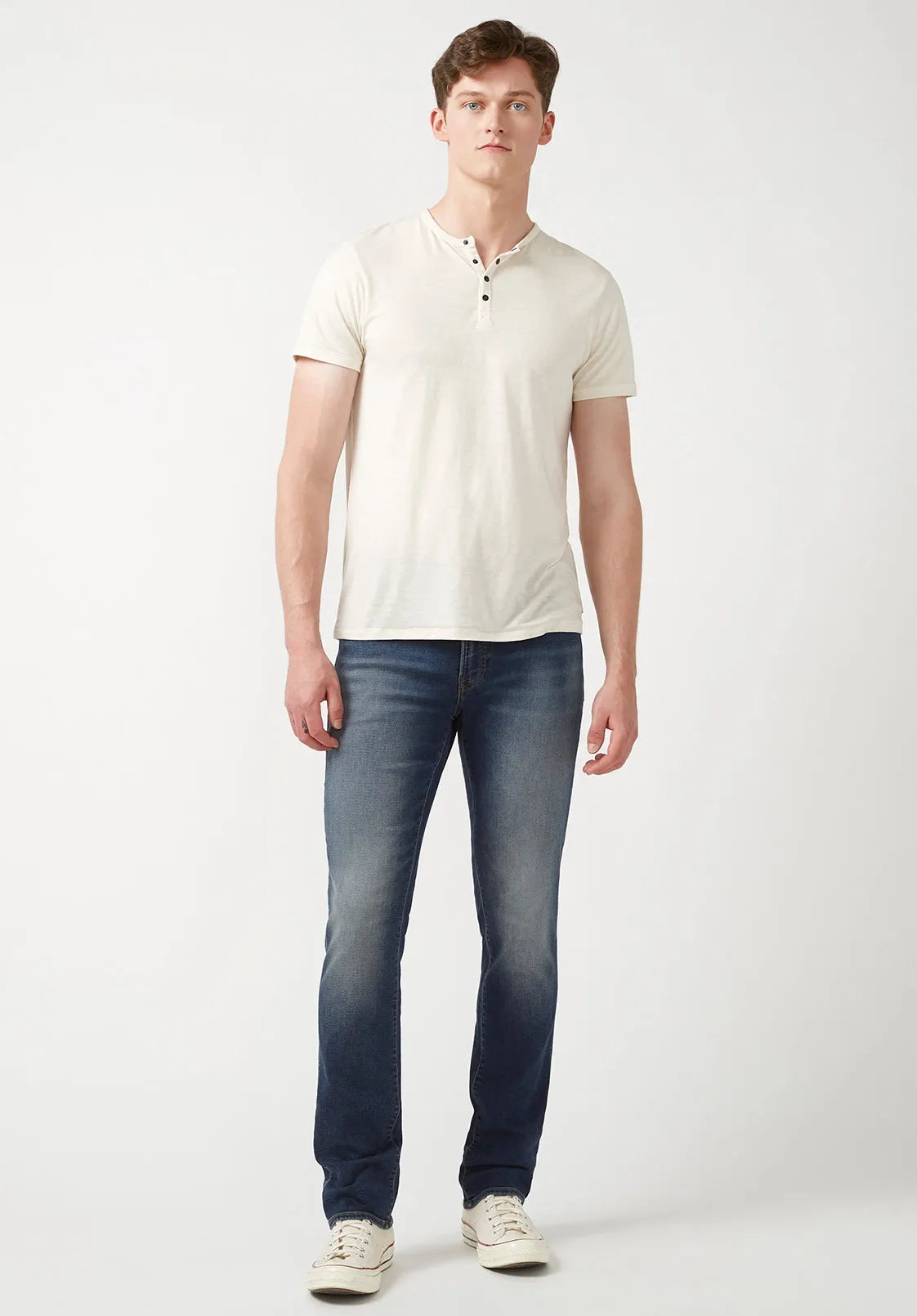 Slim Ash Men's Freedom Flex Jeans, Dark Sanded Blue - BM22920