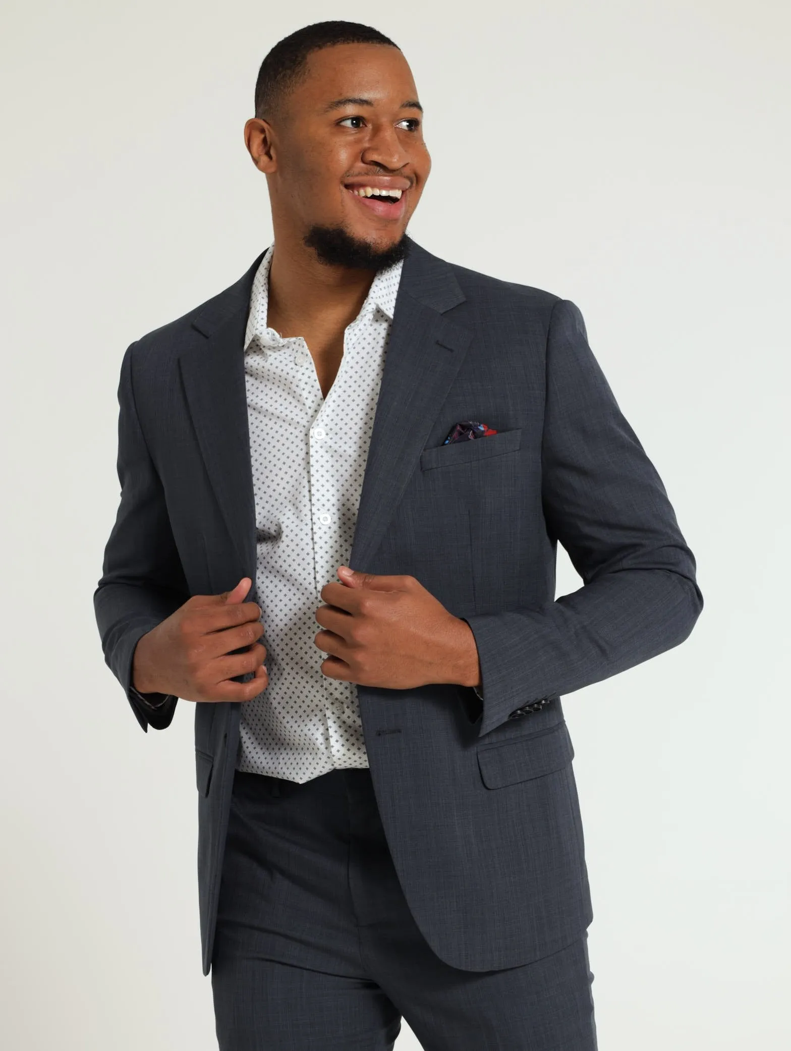 Slim Essential Suit Jacket - Blue