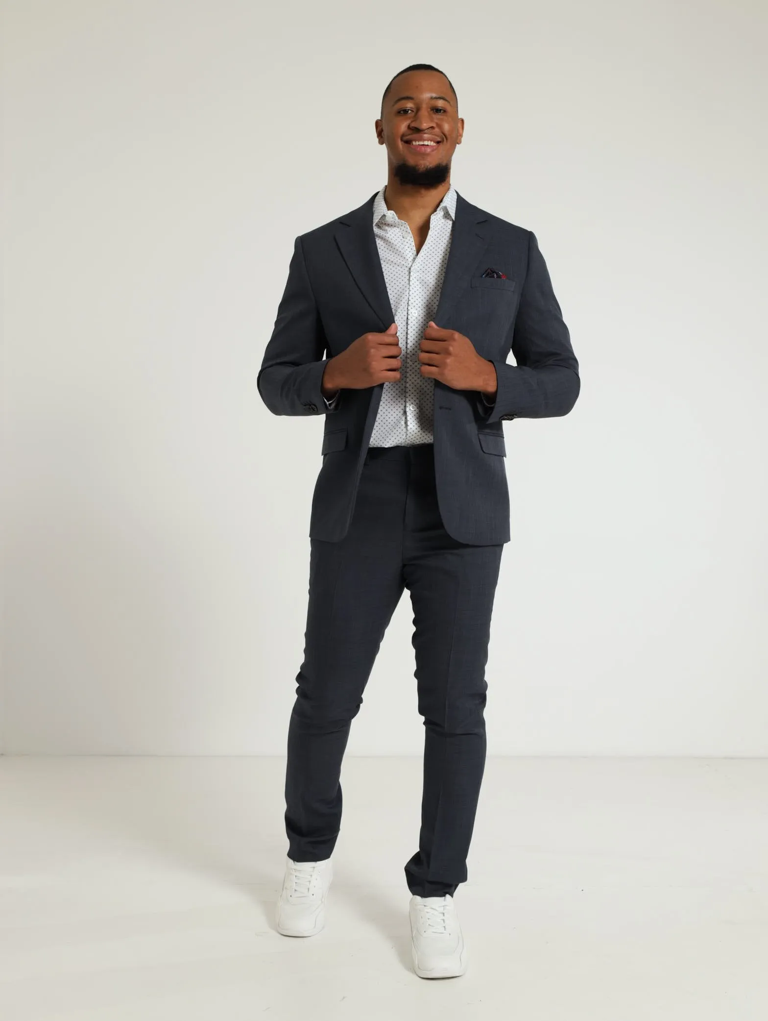 Slim Essential Suit Jacket - Blue