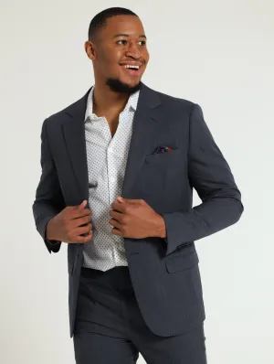 Slim Essential Suit Jacket - Blue