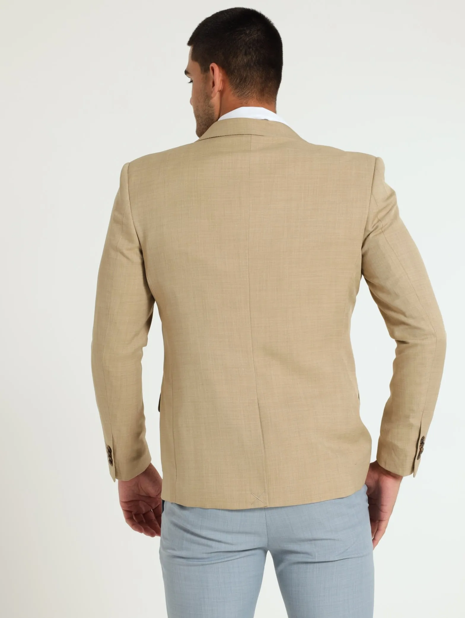 Slim Essential Suit Jacket - Tan