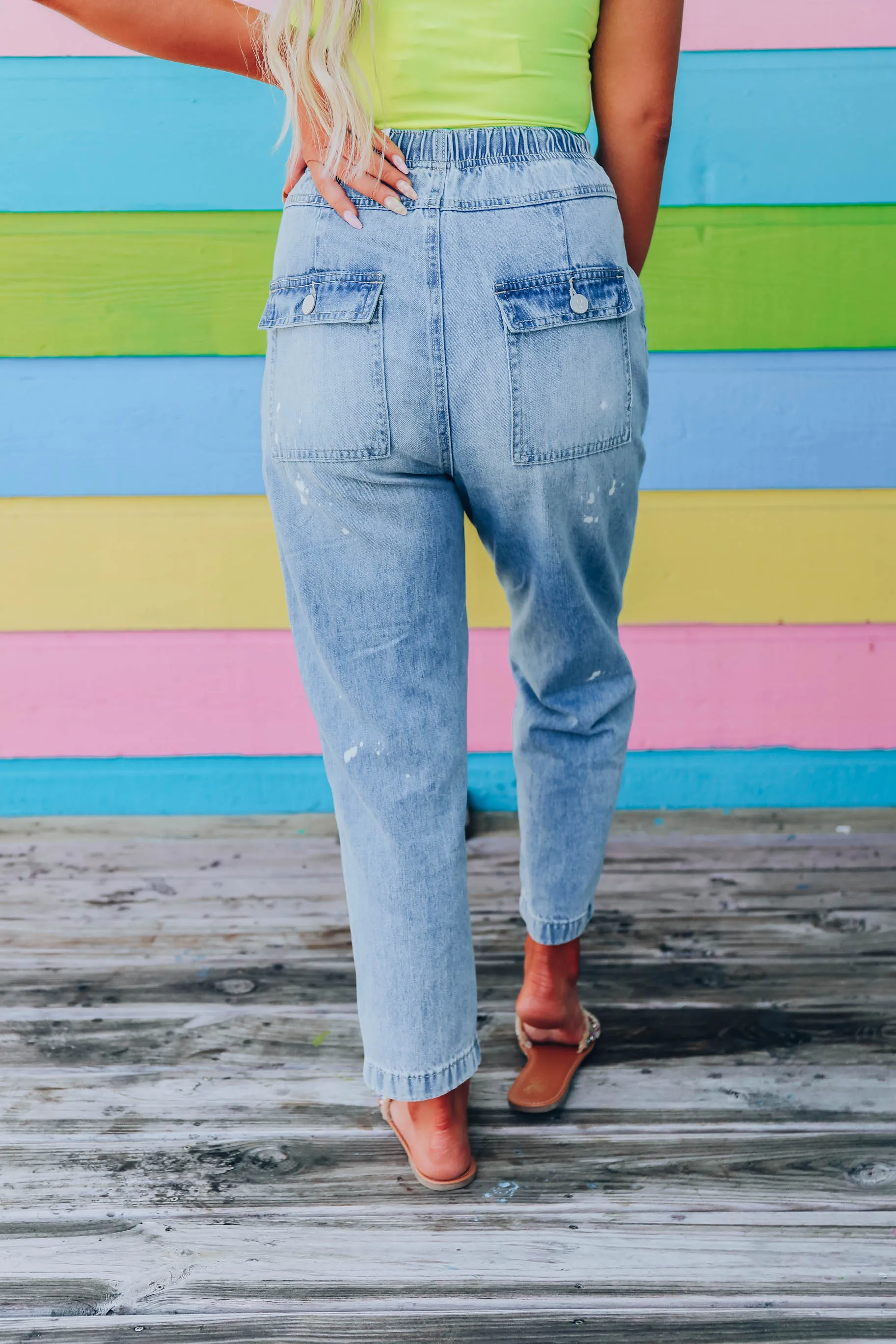 Slouch Distressed Jeans- FINAL SALE