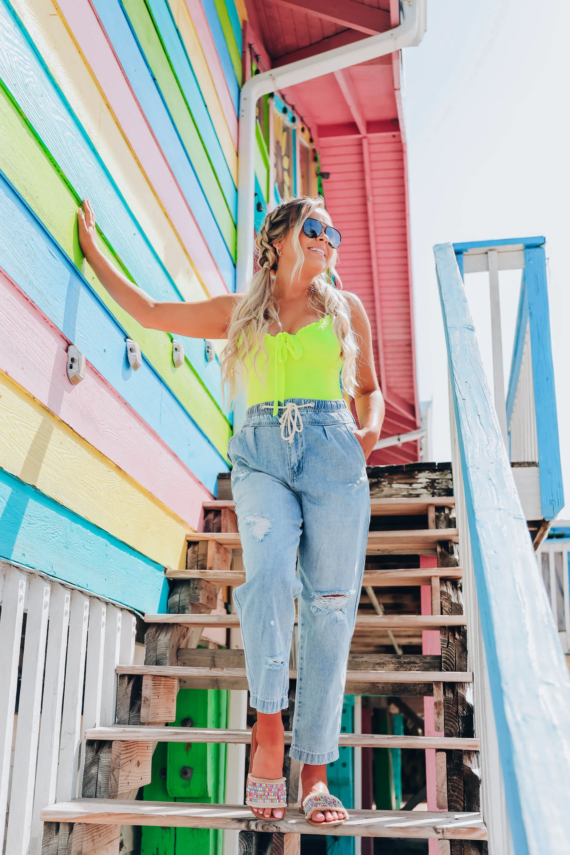 Slouch Distressed Jeans- FINAL SALE