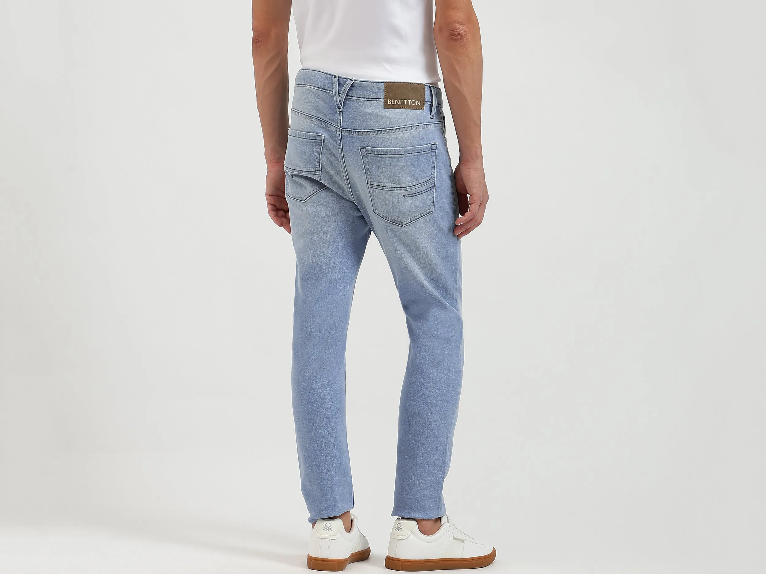 Solid Low Crotch Fit Jeans