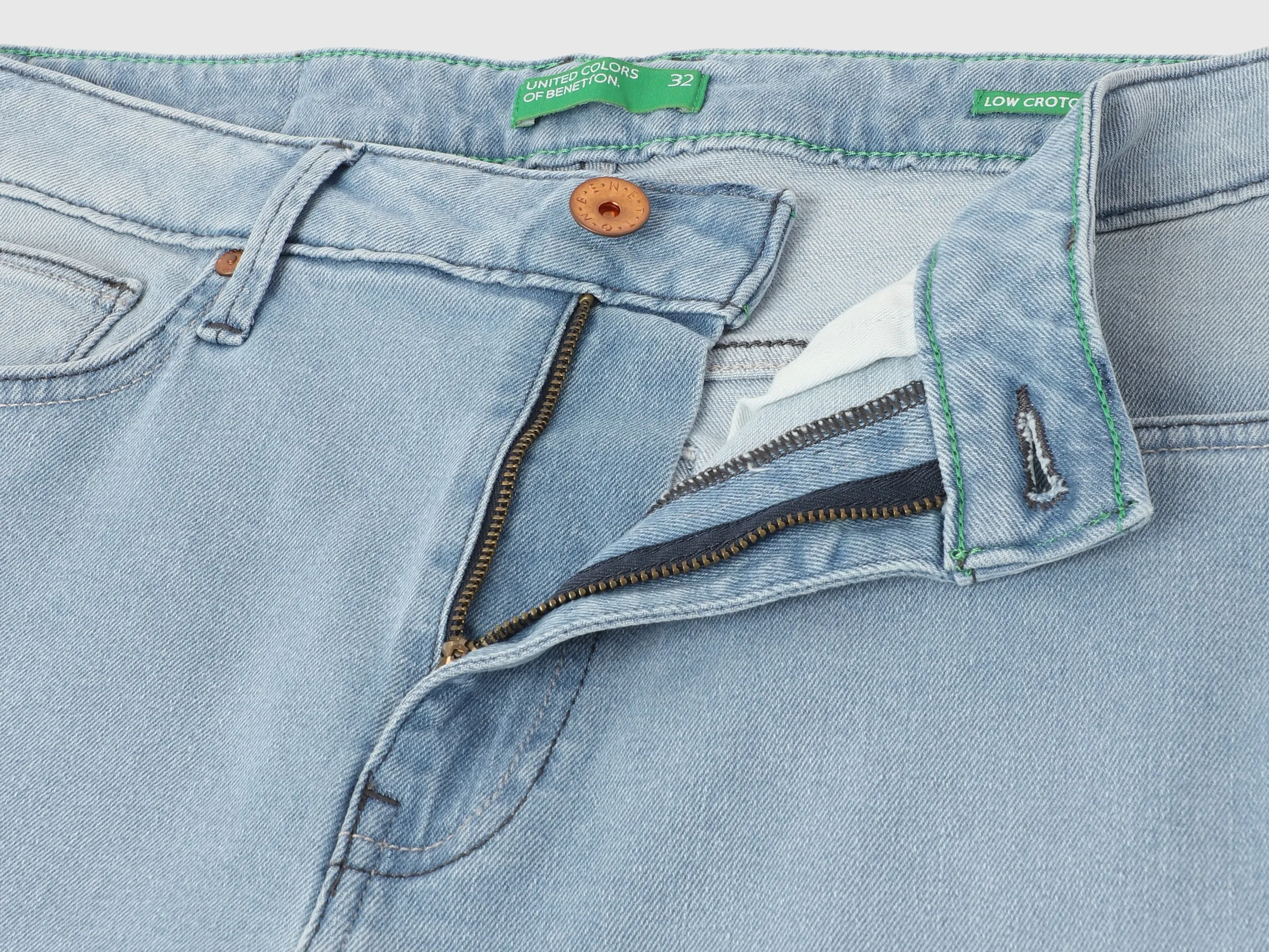 Solid Low Crotch Fit Jeans