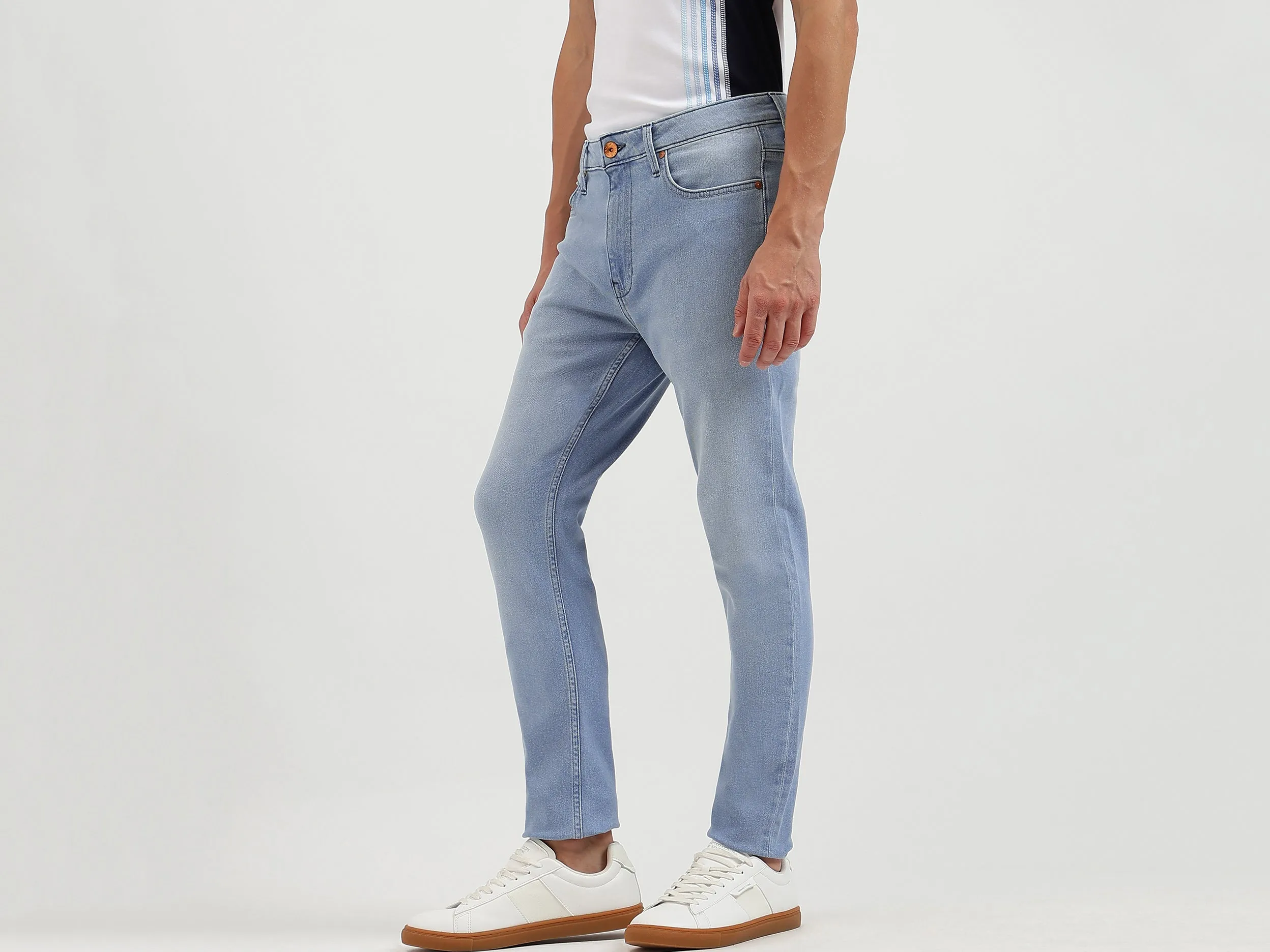 Solid Low Crotch Fit Jeans
