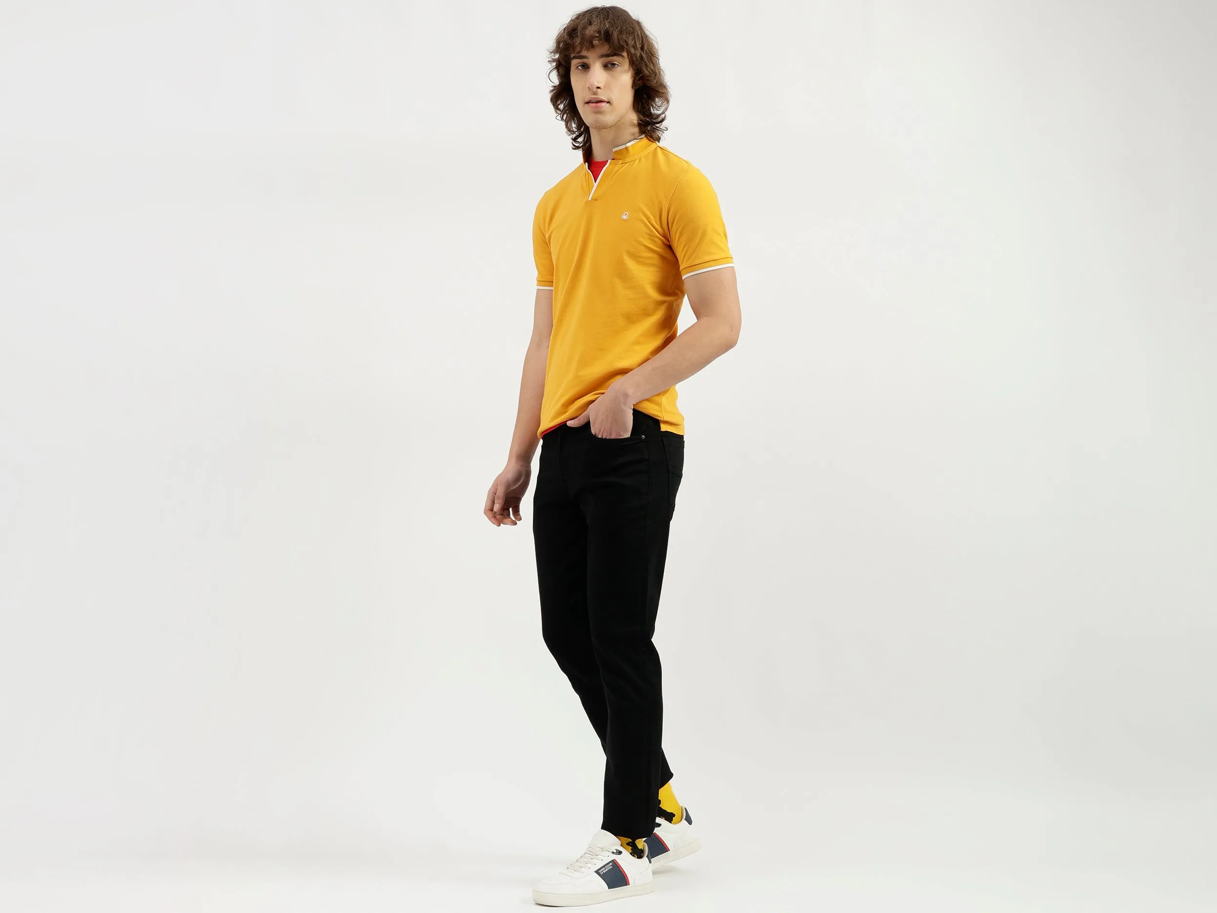 Solid Pattern Skinny Fit Jeans