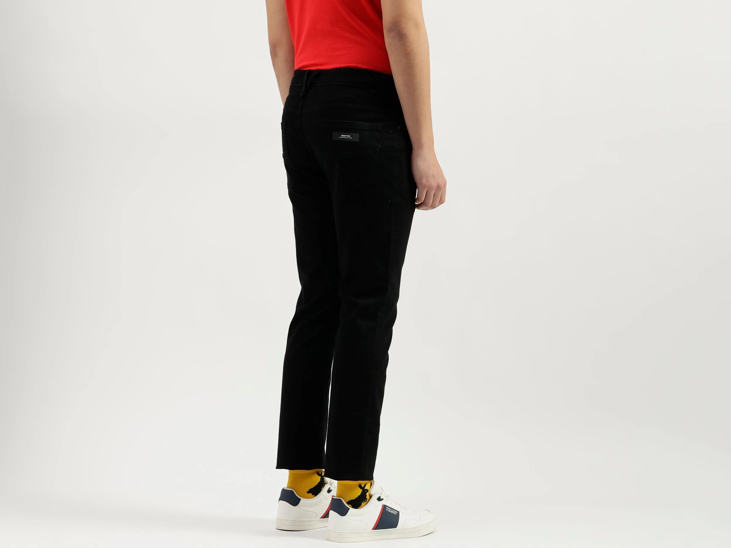 Solid Pattern Skinny Fit Jeans