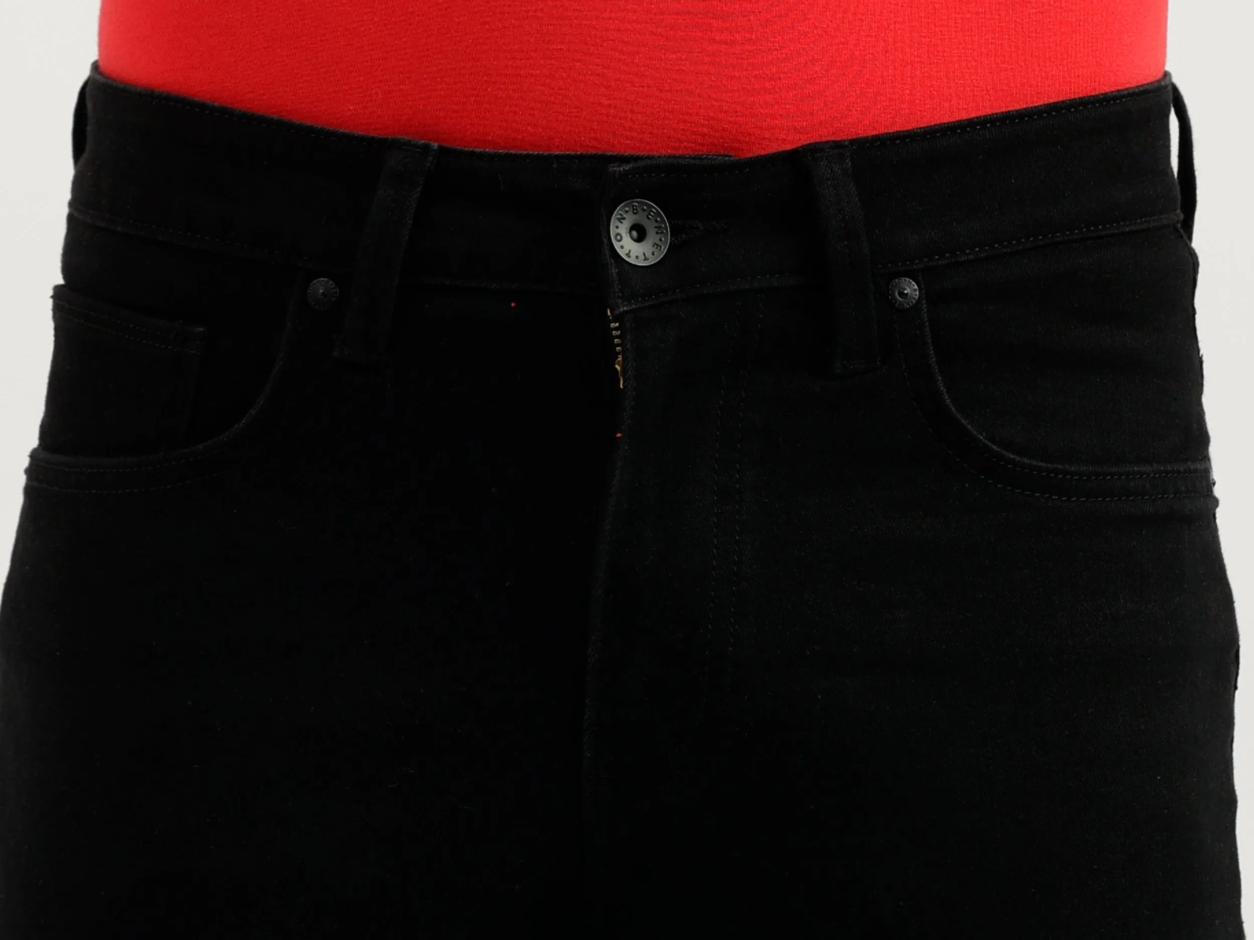 Solid Pattern Skinny Fit Jeans
